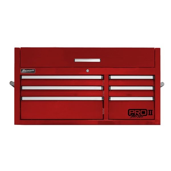 Homak 41in Pro 2 6-Drawer Top Chest - Red RD02041062 - main